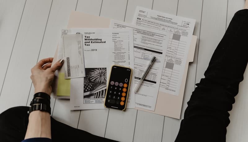 Business negotiation meeting with documents on table